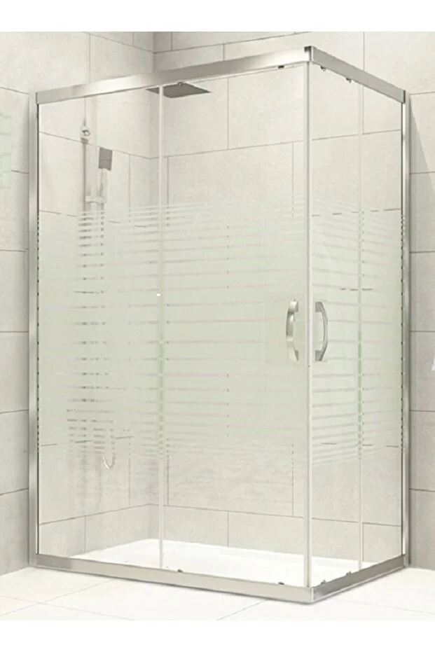 Duşakabin Kare 5 Mm Çizgili Cam 190